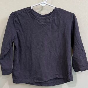 Zara Kids Dark Gray Long Sleeve Tee